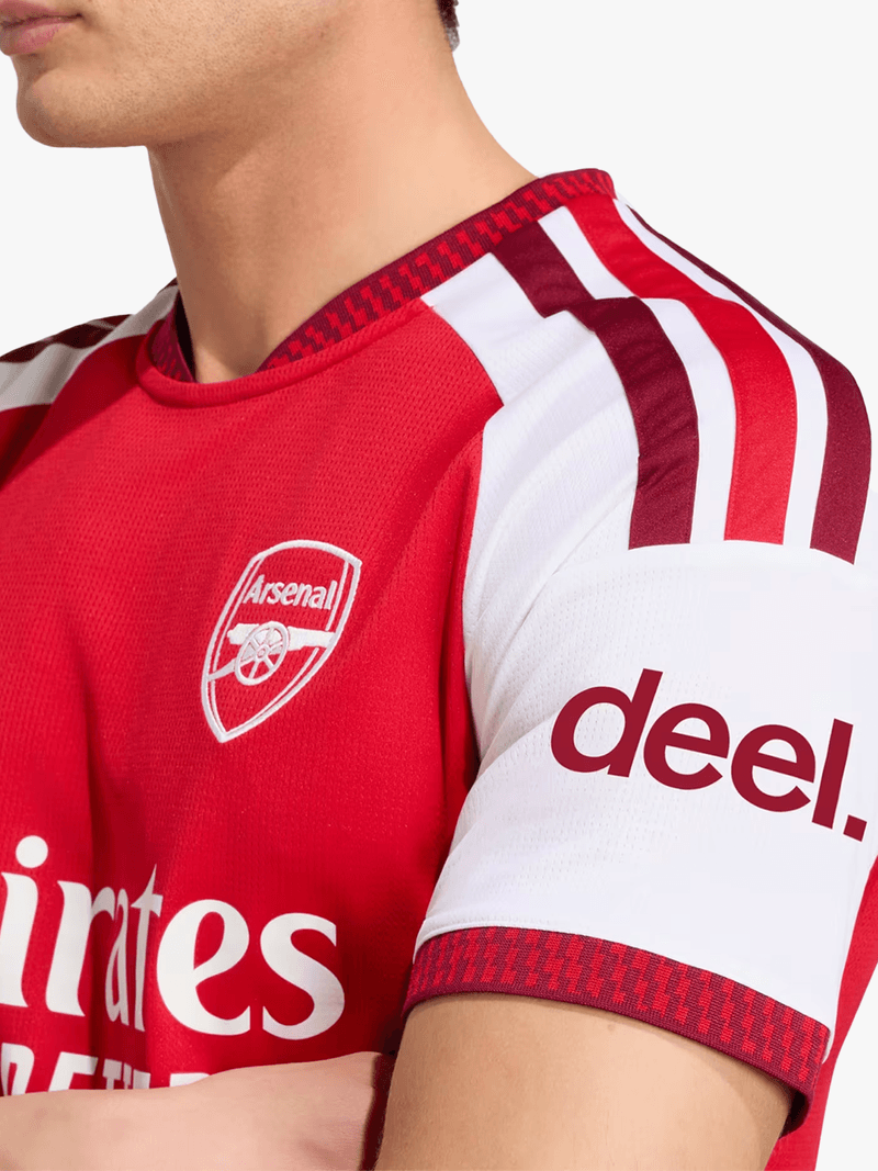 Red White Color Block Jersey