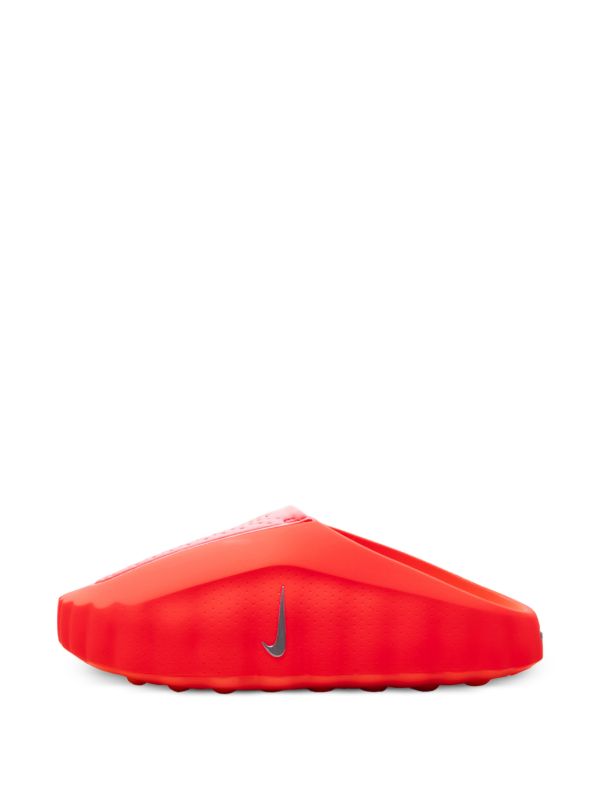 Futuristic Mule Clogs - Orange Red