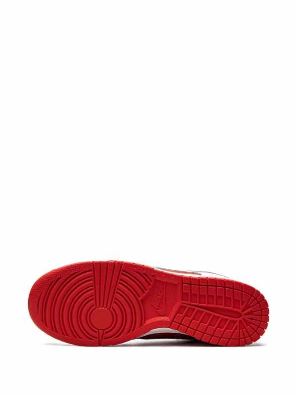 Low-Top Streetwear Sneakers - Red White