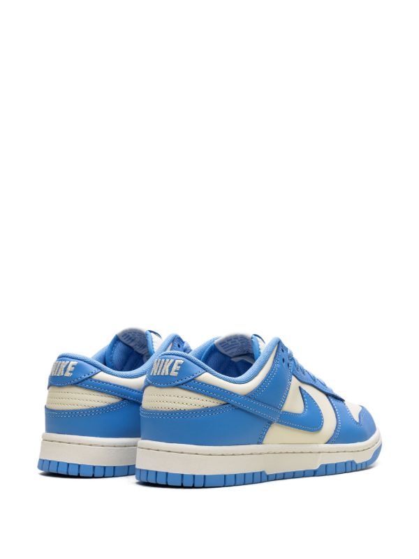 Low-Top Streetwear Sneakers - Blue Cream