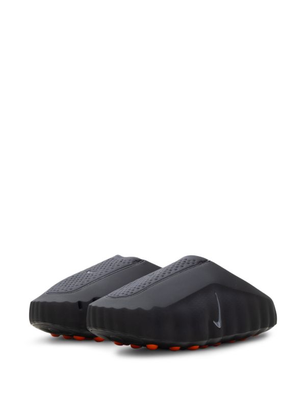 Futuristic Mule Clogs - Black Orange