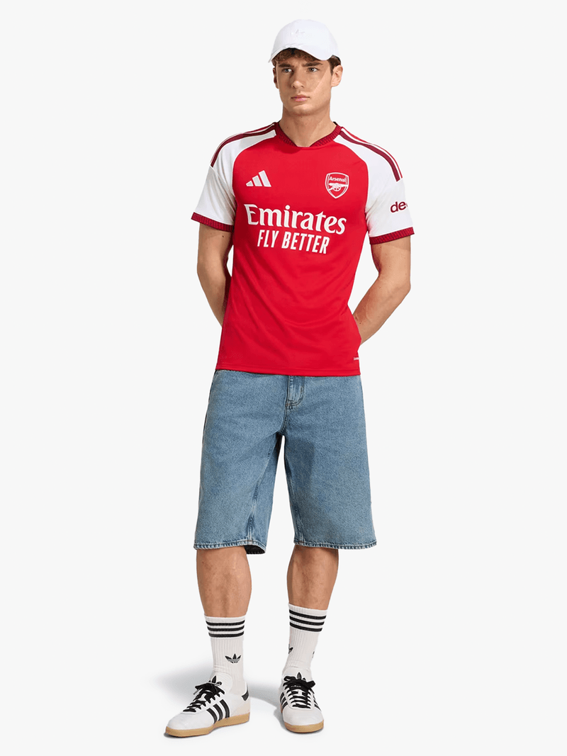 Red White Color Block Jersey
