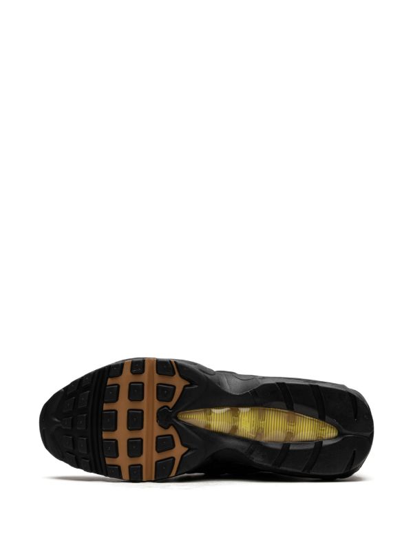 Urban Air‑Cushion Sneaker in Grey & Black with Gold Accent