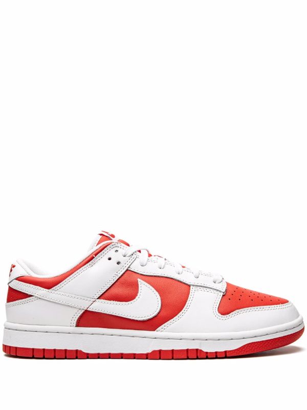 Low-Top Streetwear Sneakers - Red White
