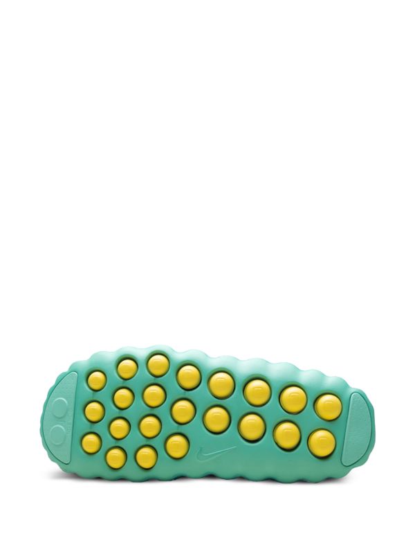 Futuristic Mule Clogs - Teal Yellow
