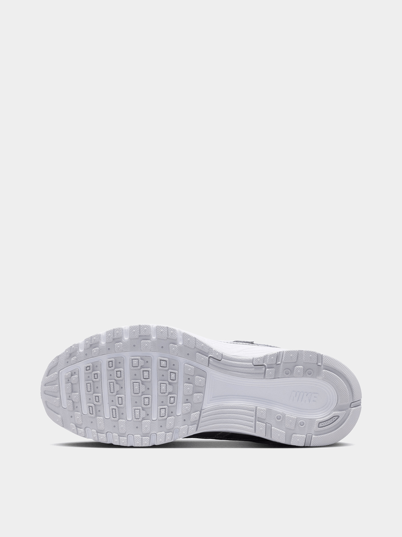 Retro Running Sneakers - Silver White