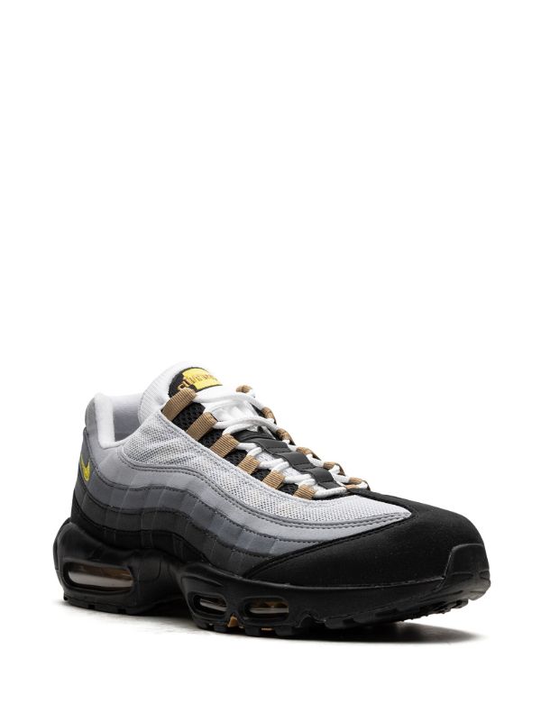 Urban Air‑Cushion Sneaker in Grey & Black with Gold Accent