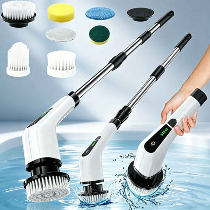 Cordless Electric Spin Scrubber – Rechargeable Bathroom & Home Cleaning Brush