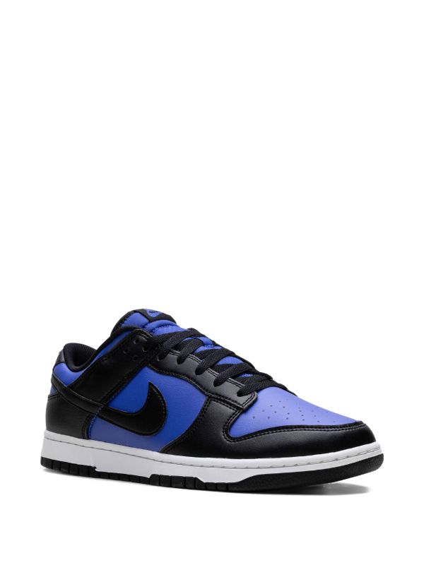 Low-Top Streetwear Sneakers - Blue Black