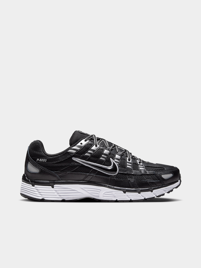Retro Running Sneakers - Black Silver