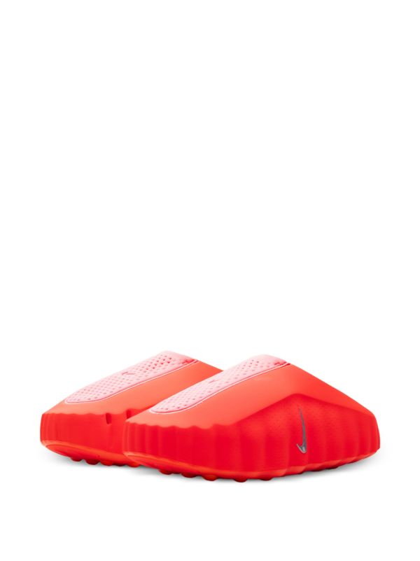 Futuristic Mule Clogs - Orange Red