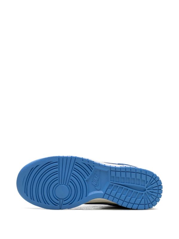 Low-Top Streetwear Sneakers - Blue Cream