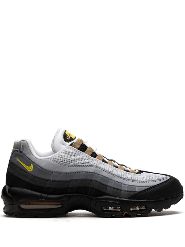 Urban Air‑Cushion Sneaker in Grey & Black with Gold Accent