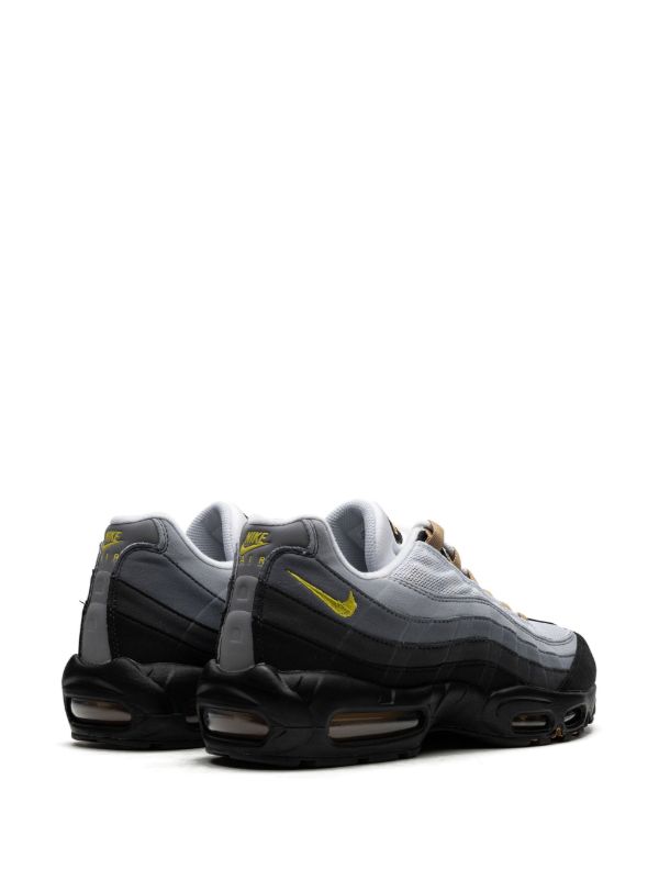 Urban Air‑Cushion Sneaker in Grey & Black with Gold Accent