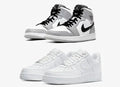 Urban Classic Sneaker Duo – White/Gray & All-White Styles