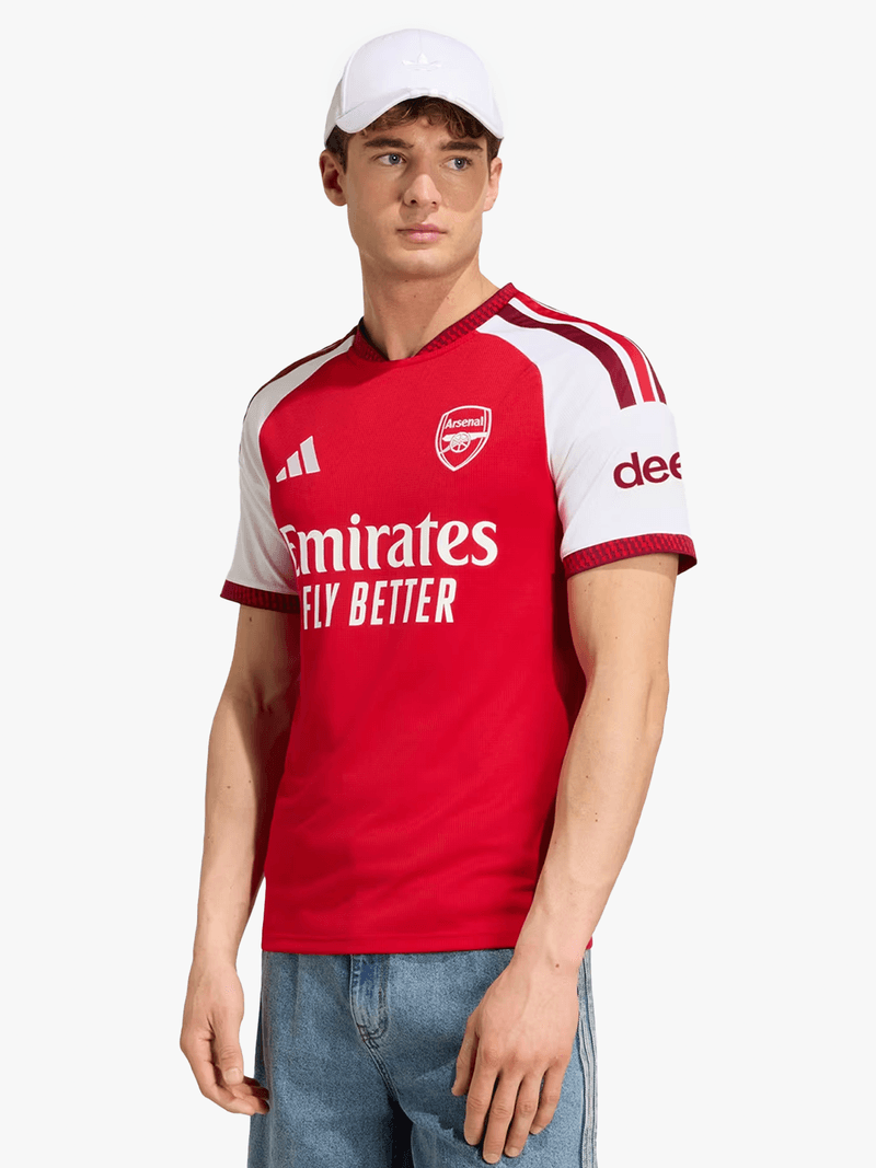 Red White Color Block Jersey