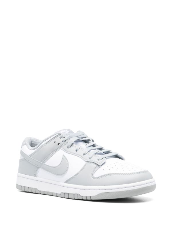 Low-Top Streetwear Sneakers - Grey White