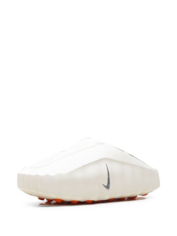 Futuristic Mule Clogs - White Orange
