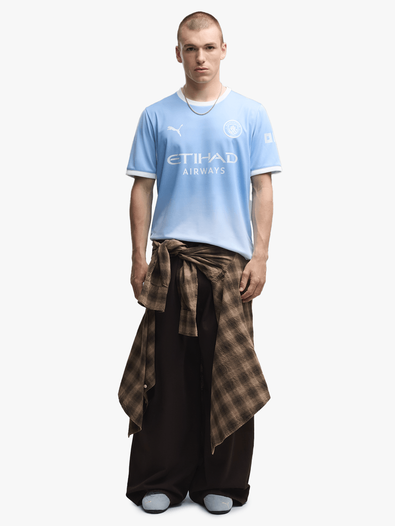 Gradient Crew Neck Jersey - Sky Blue