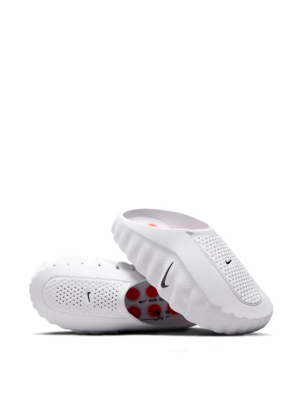 Futuristic Mule Clogs - White Red