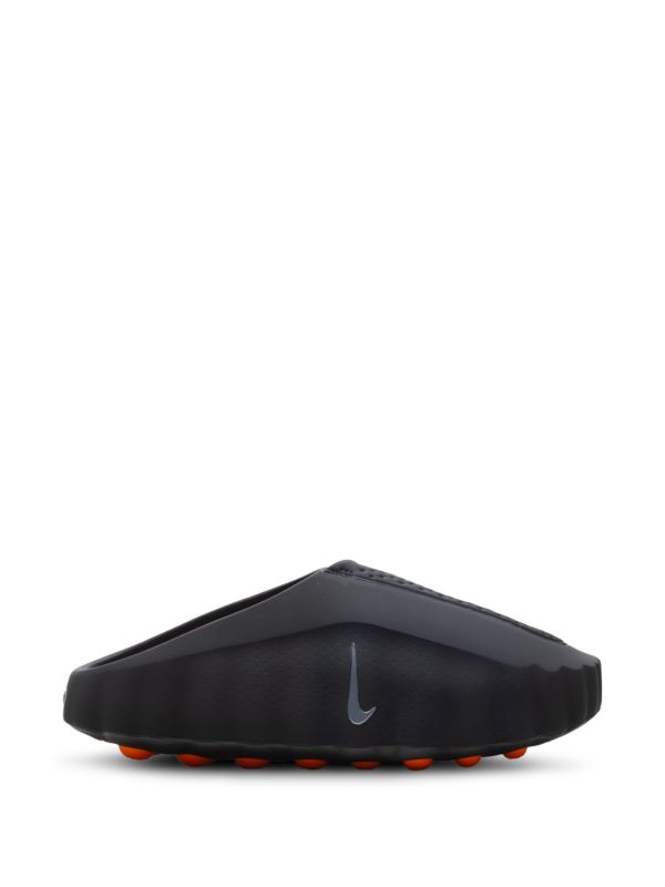 Futuristic Mule Clogs - Black Orange