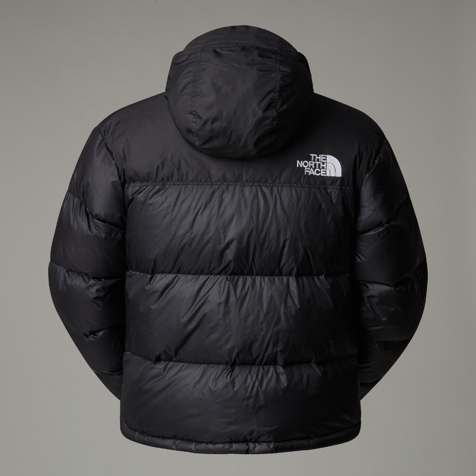 Men's Retro Box-Quilt Puffer Jacket - Black