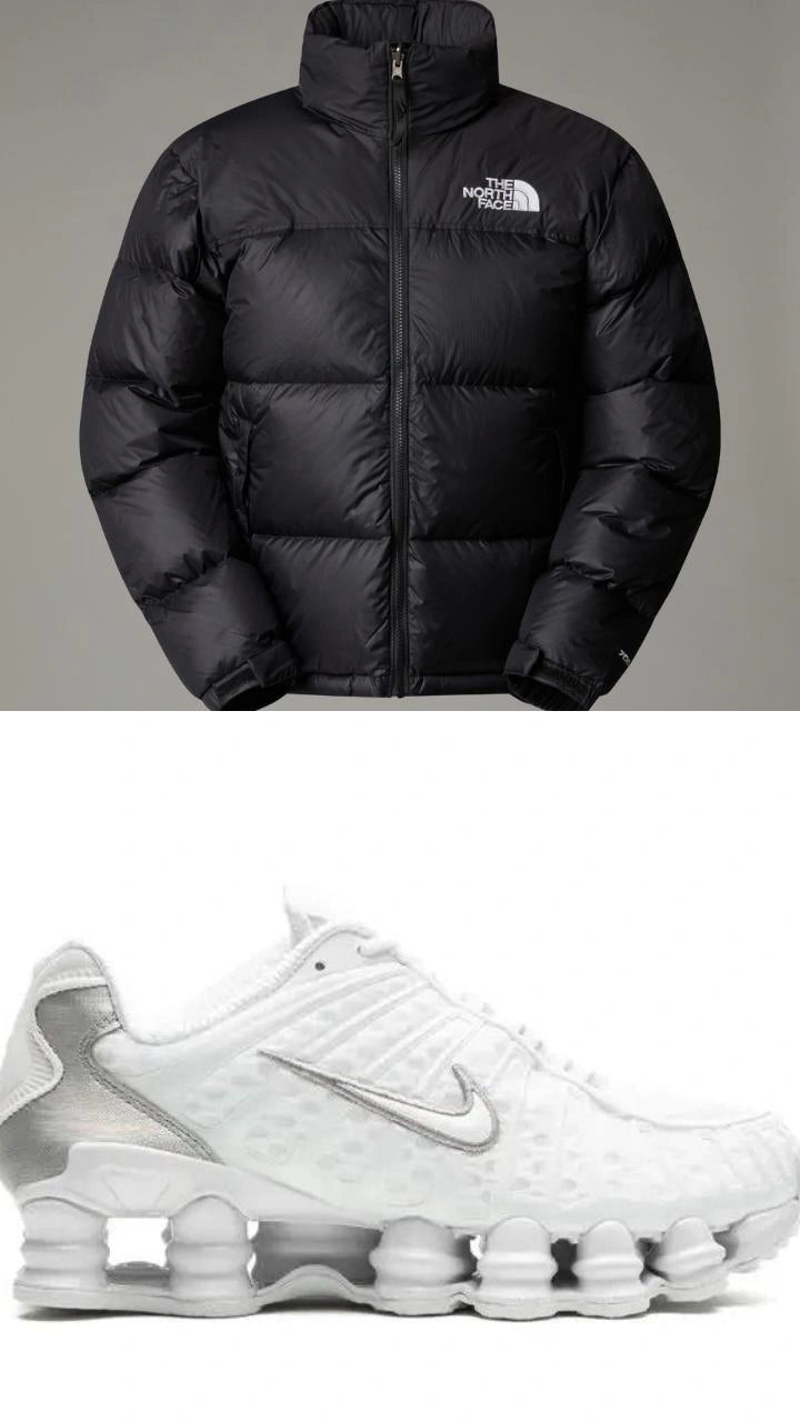 Winter Streetwear Bundle - Black Heavyweight Puffer + White Tech Runner