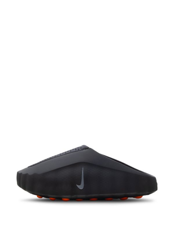Futuristic Mule Clogs - Black Orange