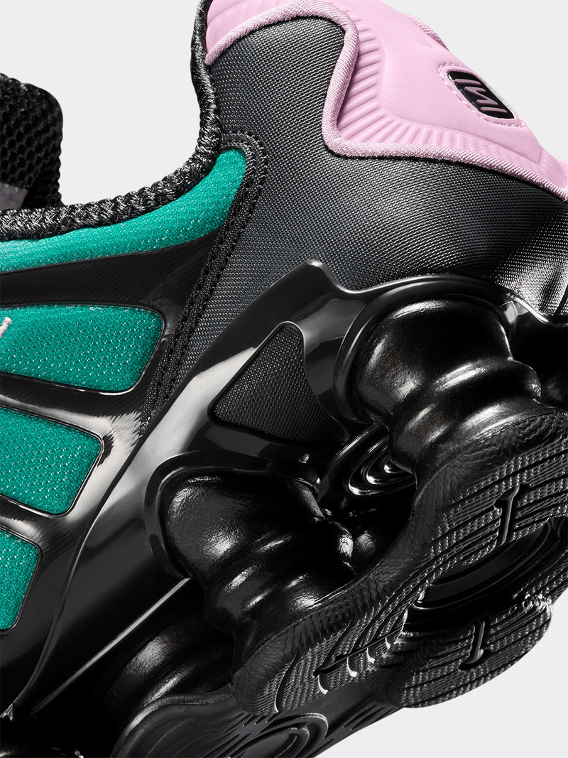 Vibrant Striped urban Sneakers-Teal & Pink edition Shox TL
