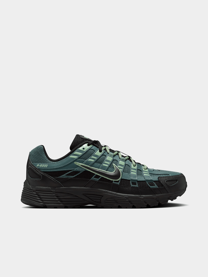 Retro Running Sneakers - Green Black