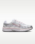 Retro Running Sneakers - White Pink Silver