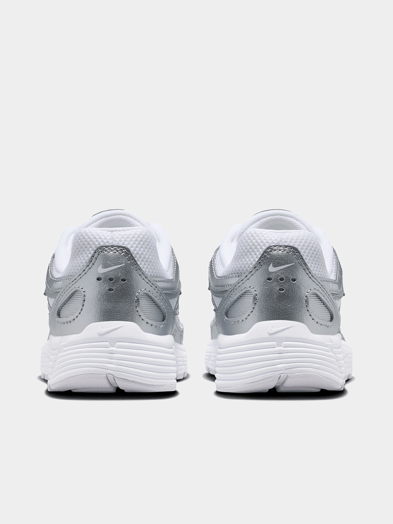Retro Running Sneakers - Silver White