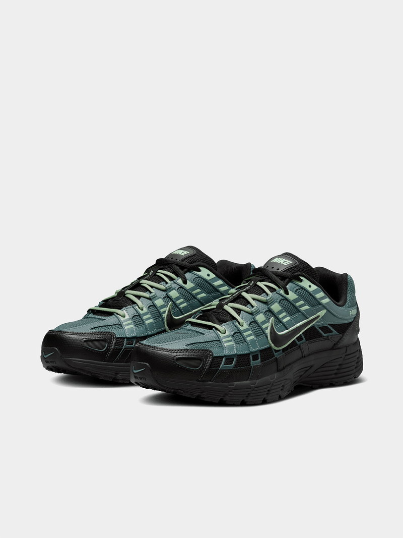 Retro Running Sneakers - Green Black