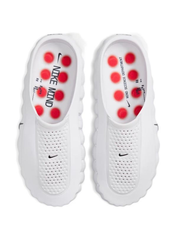 Futuristic Mule Clogs - White Red