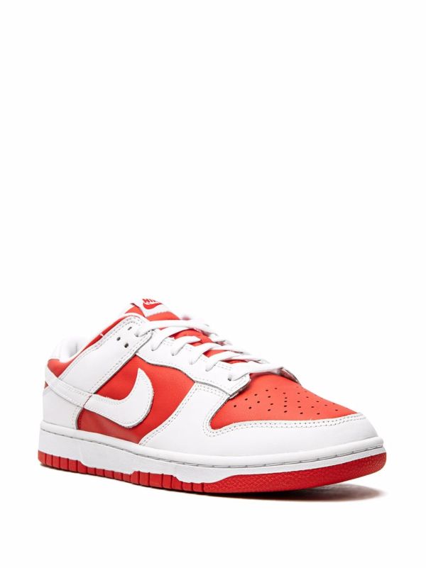 Low-Top Streetwear Sneakers - Red White