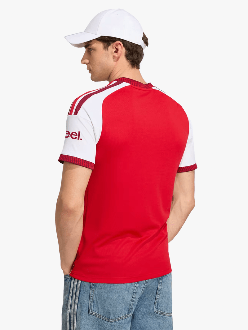 Red White Color Block Jersey