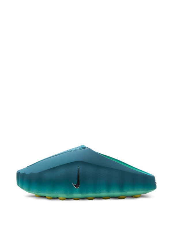 Futuristic Mule Clogs - Teal Yellow