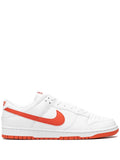 Low-Top Streetwear Sneakers - White Orange
