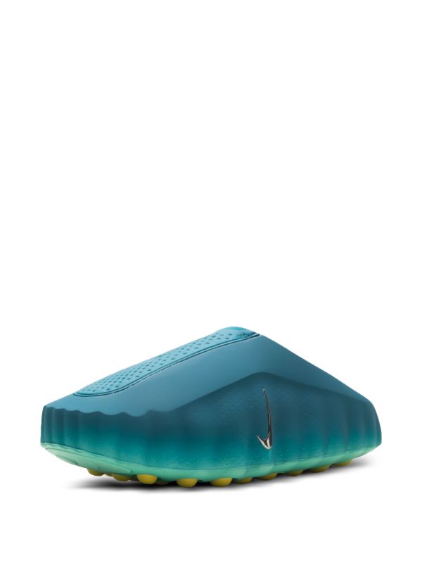 Futuristic Mule Clogs - Teal Yellow