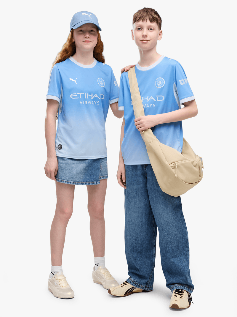 Gradient Crew Neck Jersey - Sky Blue