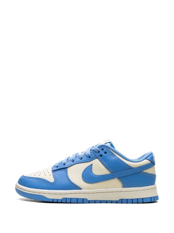Low-Top Streetwear Sneakers - Blue Cream