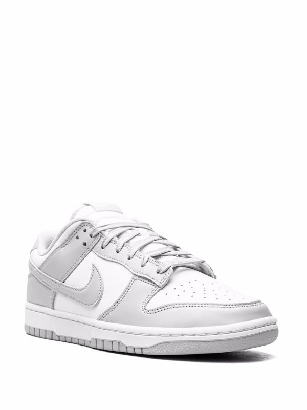 Low-Top Streetwear Sneakers - Light Grey White
