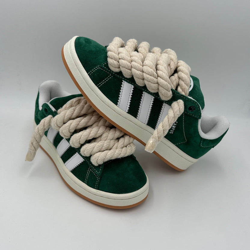 Suede Skate Sneakers - Grey + Cream Laces