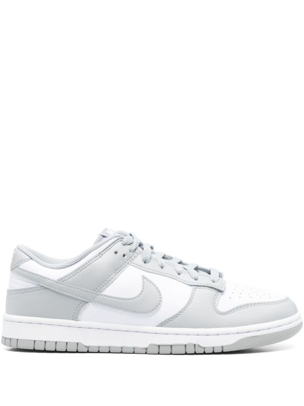 Low-Top Streetwear Sneakers - Grey White