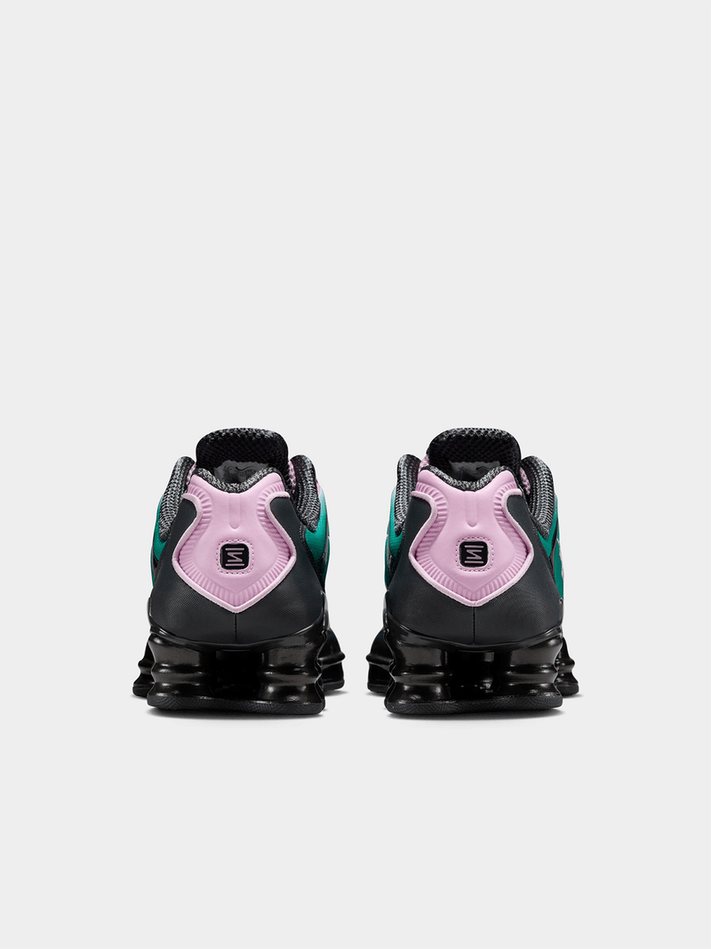 Vibrant Striped urban Sneakers-Teal & Pink edition Shox TL