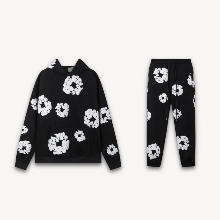 Heavyweight Streetwear Tracksuit - Black