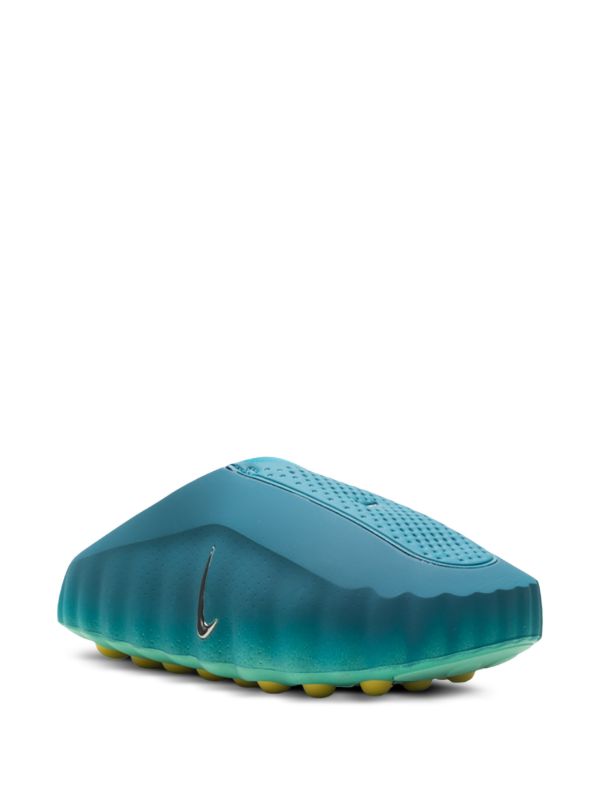 Futuristic Mule Clogs - Teal Yellow
